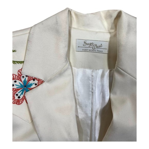 Sage‎ West Western Embroidered Blazer - Picture 8 of 11